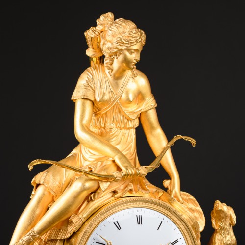 Mythological Clock “Diana Huntress” Directory Period 1795-1799 - Directoire