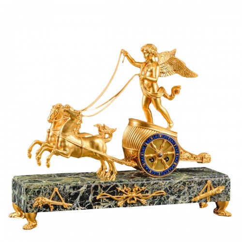 Chariot Clock “Au Au char de l’Amour” - Signed Cardinaux à Paris