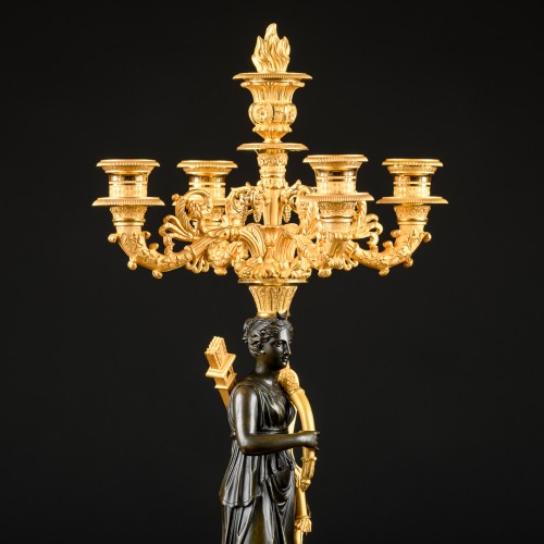 Pair Of Empire Candelabra “Apollo &amp; Diana” Model By P.P. Thomire - 