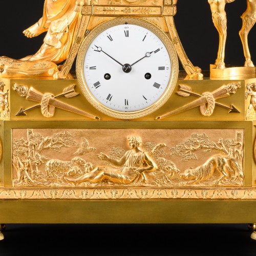 Pendule Empire “La lettre d’amour” - Apollo Art & Antiques