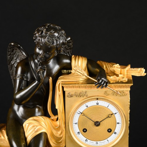 Empire Clock “Garde à vous” Signed Rabiat And Ledure - 