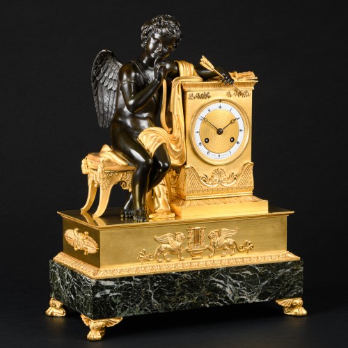 19th century - Empire Clock “Garde à vous” Signed Rabiat And Ledure