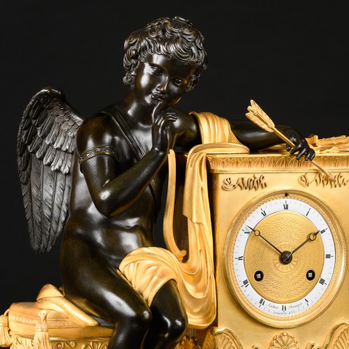 Empire - Empire Clock “Garde à vous” Signed Rabiat And Ledure