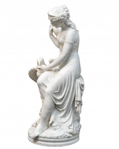 Aristide Louis Fontana (1834-1885) - Hébé nourrissant l'aigle de Jupiter - Ars Antiqua