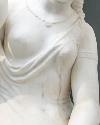 Antiquités - Aristide Louis Fontana (1834-1885) - Hébé nourrissant l'aigle de Jupiter