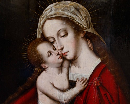  -  15th/16th century, Bruges School - Madonna with Child