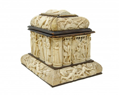 Atelier des Embriachi (XVe siècle) - Coffret aux scènes de la vie de Pâris