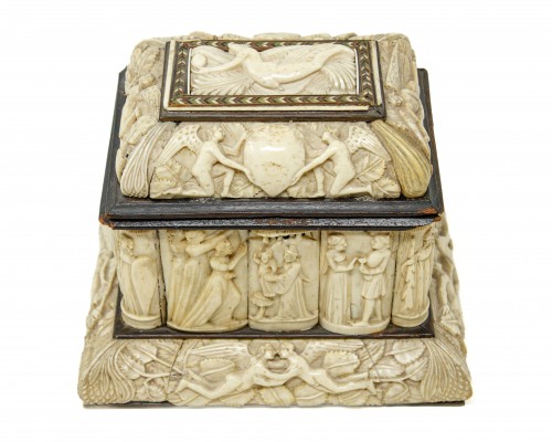 Embriachi Workshop (15th Century)  Casket with life of Paris' life scenes   - Objects of Vertu Style 