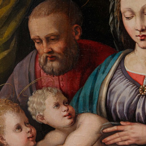 Bastiano da Sangallo (1481 - 1551) - Holy Family with St. John  - 