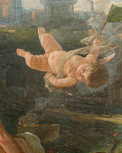 19th century - Late 19th Century, French School - Allegory of Progress