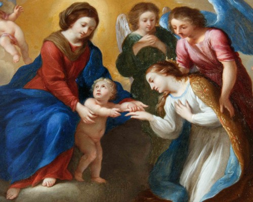 17th century - Louis Cousin (Ninove 1606 – Bx 1667) - The Mystic Marriage of S.Catherine