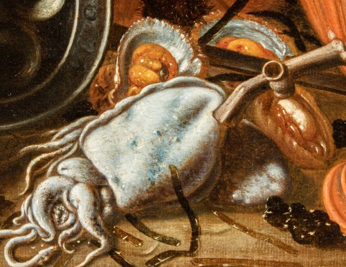 Giuseppe Ruoppolo (c. 1630 – 1710) - Still Life with Copperware - 