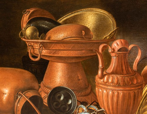 17th century - Giuseppe Ruoppolo (c. 1630 – 1710) - Still Life with Copperware
