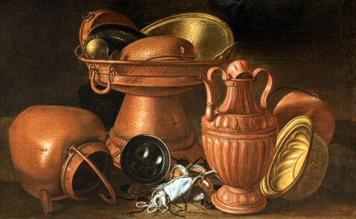  - Giuseppe Ruoppolo (c. 1630 – 1710) - Still Life with Copperware