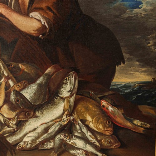 Giacomo Francesco Cipper dit Todeschini (1664 - 1736), Scène avec des pêcheurs - Ars Antiqua