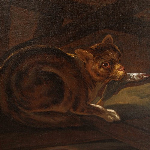 Giacomo Francesco Cipper dit Todeschini (1664 - 1736), Scène avec des pêcheurs - 