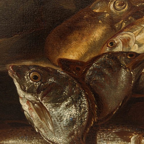 Antiquités - Giacomo Francesco Cipper dit Todeschini (1664 - 1736), Scène avec des pêcheurs