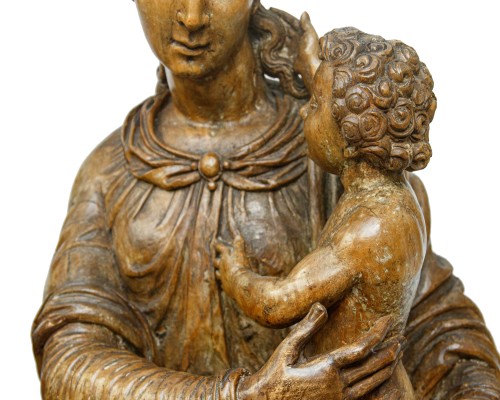 Antiquités - Lombardy, second half of the 16th century, Madonna and Child