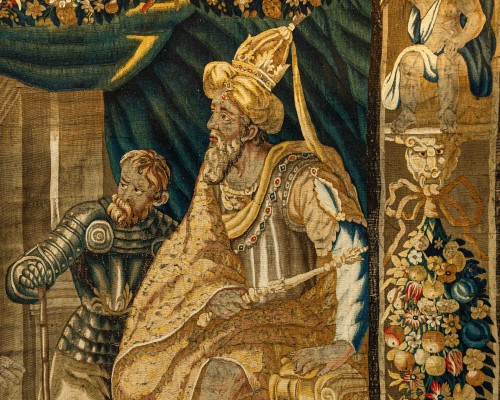 Aubusson Manufactory, late 16th century, Tapestry depicting Moses and Aaron - 
