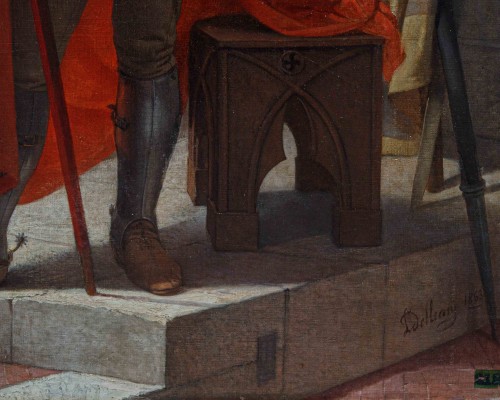 Antiquités - Lorenzo Delleani (1840–1908),Ezzelino da Romano and the massacre of Vicenza