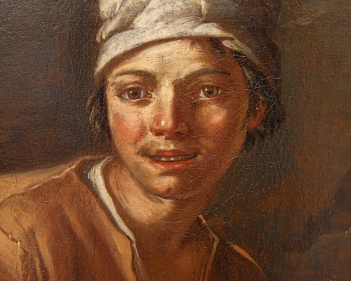 Giacomo Francesco Cipper known as Todeschini (1664-1736), Young Fishmonger - Paintings & Drawings Style 