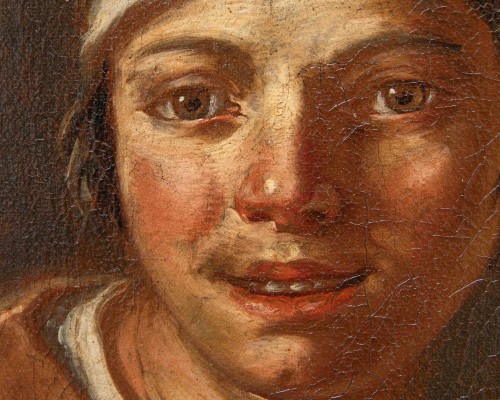 Paintings & Drawings  - Giacomo Francesco Cipper known as Todeschini (1664-1736), Young Fishmonger