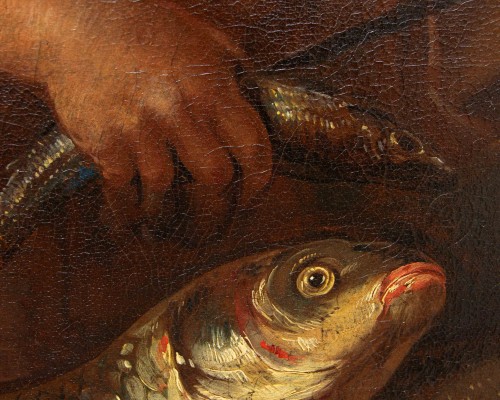 Giacomo Francesco Cipper known as Todeschini (1664-1736), Young Fishmonger - 