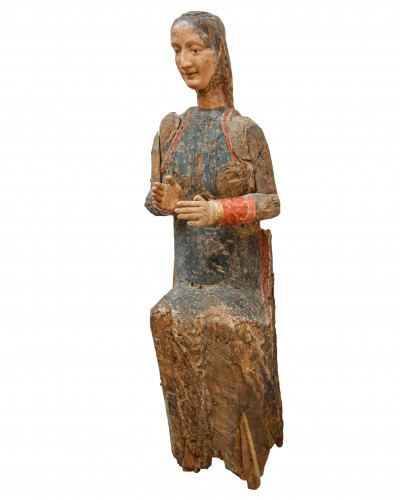 Umbrian sculptor, Mid-13th century Madonna Sedes Sapientiae - 