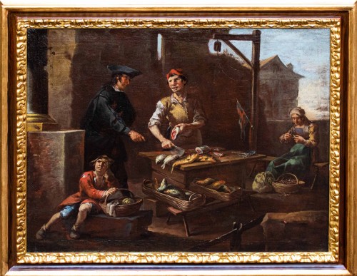 Giacomo Francesco Cipper dit Todeschini (1664-1736), Le Marchand de poissons