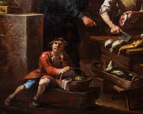 Giacomo Francesco Cipper known as Todeschini (1664-1736), The Fishmonger - 