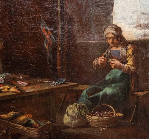 Giacomo Francesco Cipper known as Todeschini (1664-1736), The Fishmonger - 