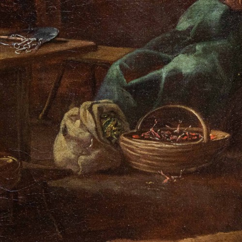 Antiquités - Giacomo Francesco Cipper known as Todeschini (1664-1736), The Fishmonger