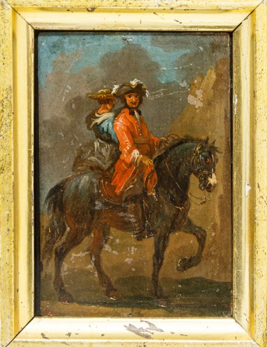 18th century - Compositions with Horsemen, attributed toi August Querfurt (1696 – 1761)