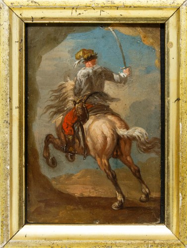 Compositions with Horsemen, attributed toi August Querfurt (1696 – 1761) - 
