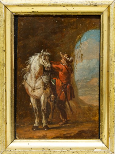  - Compositions with Horsemen, attributed toi August Querfurt (1696 – 1761)
