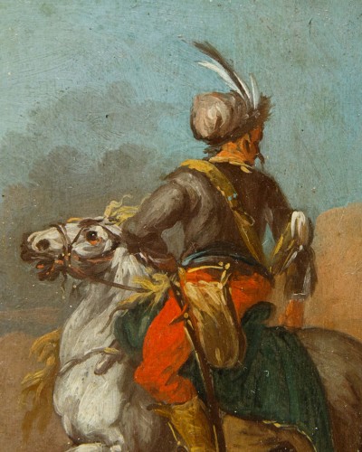 Antiquités - Compositions with Horsemen, attributed toi August Querfurt (1696 – 1761)