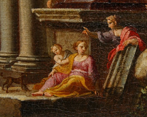 18th century - Alberto Carlieri (1672 - v. 1720) Architectural Capriccios with Figures
