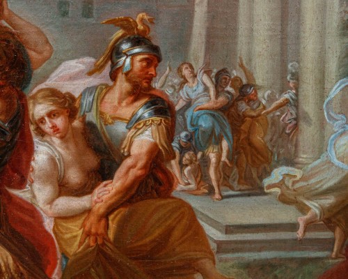 XVIIIe siècle - Placido Costanzi (1702 – 1759) L'Enlèvement des Sabines