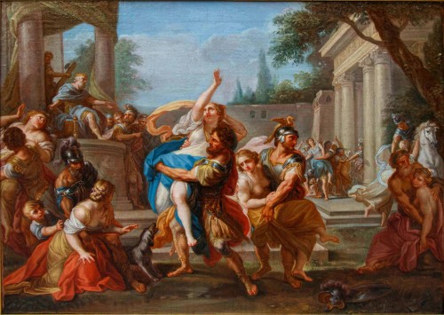 Antiquités - Placido Costanzi (1702 – 1759) L'Enlèvement des Sabines