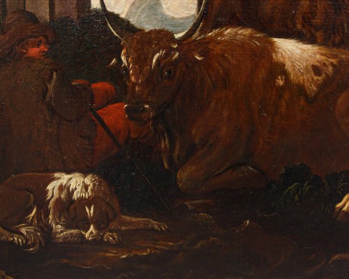 Paintings & Drawings  - Pastoral landscapes, attributed to Jacob Roos, dit Rosa da Napoli (1682 – 1730) 