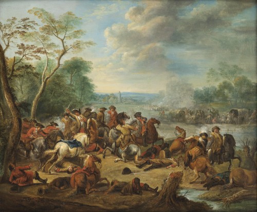 18th century - Cavalry shocks (a pair) - Karel Breydel (1678 - 1733)
