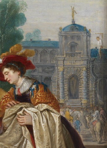 XVIIe siècle - Esther devant Assuérus – Caspar van den Hoecke (c. 1585 – 1648)