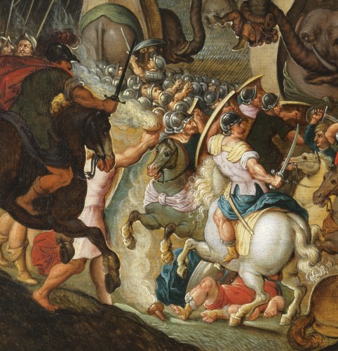 Tableaux et dessins Tableaux XVIe siècle - La Bataille de Zama – Otto van Veen (1556 – 1629)