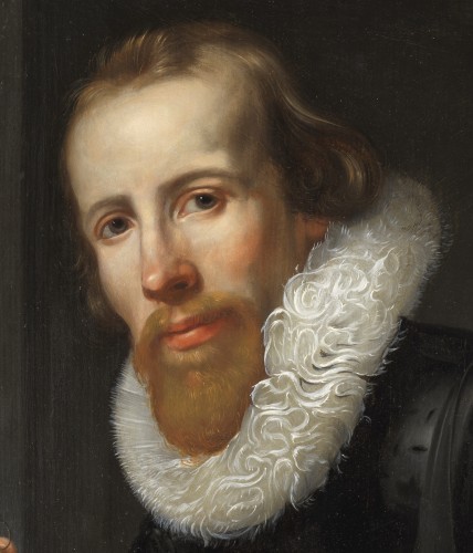 Tableaux et dessins Tableaux XVIIe siècle - Portrait de l'orfèvre B. J. van Assendelft – Werner van den Valckert (1580 – c. 1627)