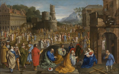 The Adoration of the Magi - Matteo Cristadoro (Agrigento c. 1635 - ?) - Paintings & Drawings Style 