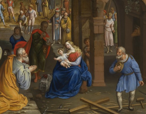 L'Adoration des Mages - Matteo Cristadoro (Agrigento c. 1635 - ?) - Galerie Thierry Matranga