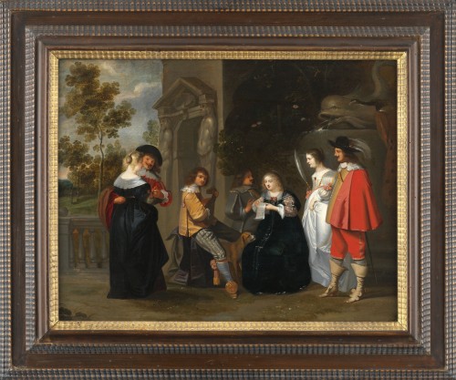 The Singing Lesson - Attributed to Dirck Hals (1591 - 1656)