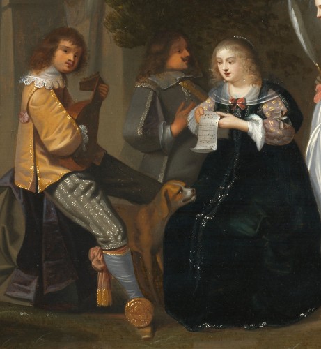 Paintings & Drawings  - The Singing Lesson - Attributed to Dirck Hals (1591 - 1656)