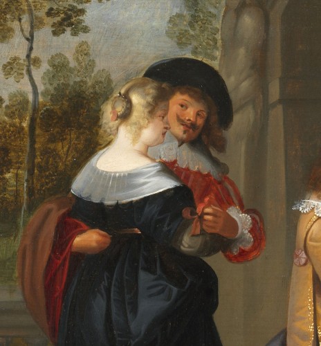 La Leçon de chant – Attribué à Dirck Hals (1591 – 1656) - Galerie Thierry Matranga