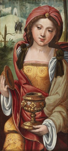 Marie Madeleine et Joseph d’Arimathie – Anvers 16e siècle, Pieter Coecke van Aelst I - Galerie Thierry Matranga